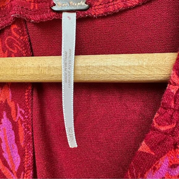 Free People Hello Lover Red Mini Dress - Size XS - Picture 4 of 8